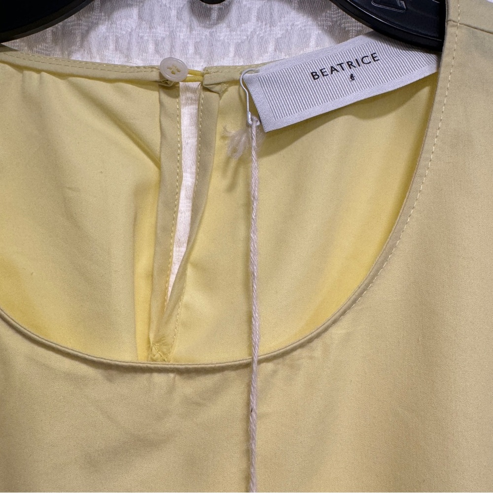 Beatrice B Pleated Yellow Dress - Picture 9 of 15